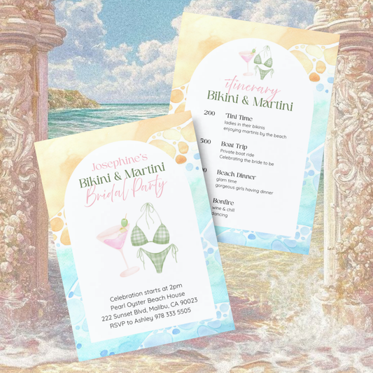 Bikinis & Martinis Invitation