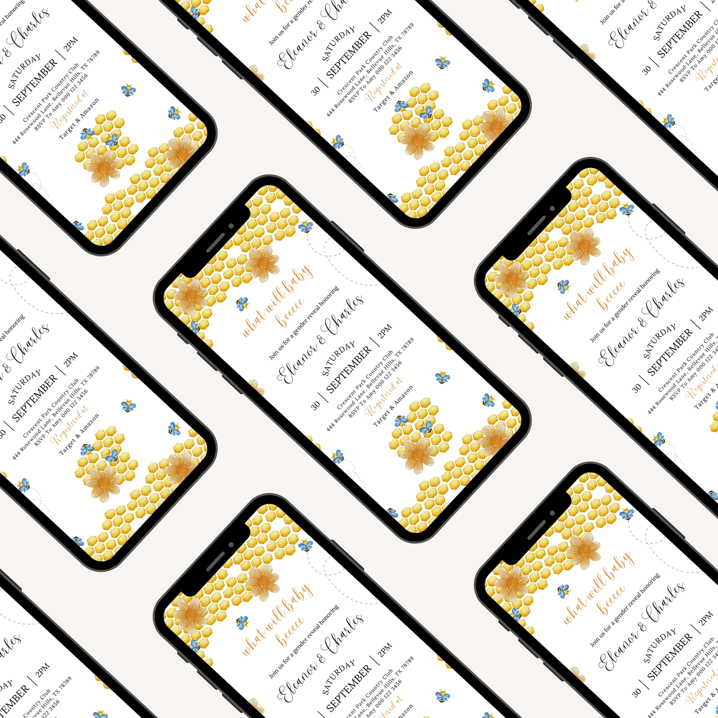 Sweet as Honey, Baby's on the way | Bumble Bee Baby Shower | What will baby bee | Gender Reveal